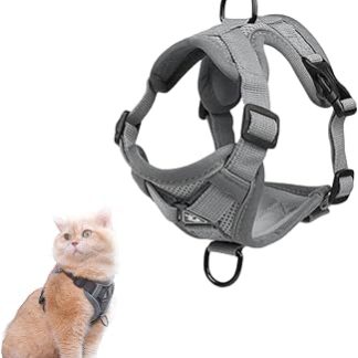 Laisse pour Chat со светоотражающими повязками, регулируемый жилет, регулируемый жилет против фуги, жилет-ан-мейл-душ и респиратор со светоотражающими полосами для мрачной ночи, жилет для животных