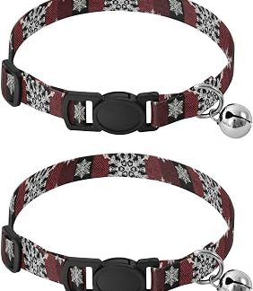 Лот из 2 колье doux pourchat — Motif flocons de neige — Longueur réglable — от 27 см до 43 см