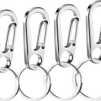 Porte-Médaille Аксессуары для собак De Fixation Pour Chiens Et Chats | 4 зажима Rapides En Acier Inoxydable Pour Colliers Animaux Maison Balade Sortie Randonnée