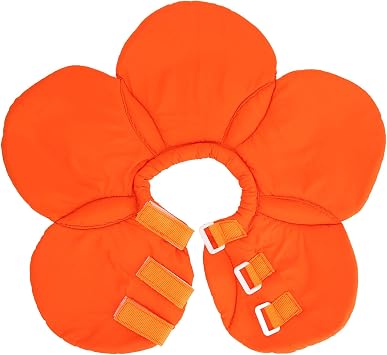 Collier de convalescent супле для чата - Imperméable et reglable - Pour chiens etchats - Fleur d'oranger - Taille M