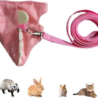 Harnais pour Furet Vêtements Doux Mignons De Petits Animaux | Harnais Laisse Tenue Promenade Petit Lapin pour Aventure en Plein Air, Promenade, Photographie, Fête, Chatons