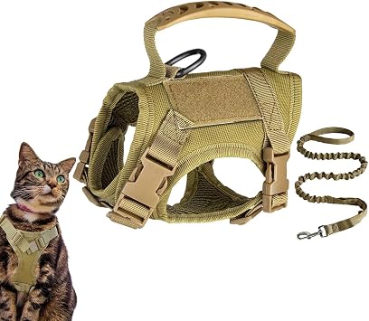 Harnais Vestiaire для быстрого дыхания и быстрого облегчения чата | Жилет Harnais pour Chat Pour Exterior, Parc, Pelouse, Promenade, , выездка, и et grandes Tailles