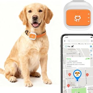LICAEVEY GPS Tracer для компании Chiens et Chats, система определения местоположения и температуры, реализованная с использованием многосистемной спутниковой GPS-навигации, GLONASS, BeiDou и Galileo (американская версия).