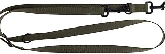 Kerbl Pet Laisse Dallas, 200 см, 25 мм, оливковый, с нейлоновым светоотражателем, регулируемый и 3-позиционный, с мушкетоном, для активных подбородков