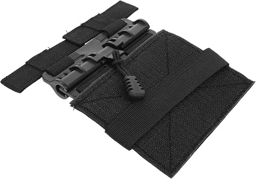 Регулируемая тактика Harnais Tactique for Chats et Petits Chiens Gilet Rembourré Anti-fugue for Entraînement and Promenade Veste de Sécurité Extérieure Confortable et Facile à Juster Noir