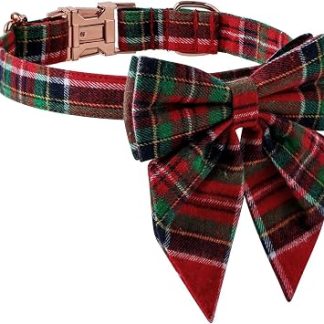 Колье Pour Chien Avec Nœud Papillon Boucle À Libération Rapide Réglable | Ожерелья для животных Animaux à Nœud Écossais Classique Boucle À Dégagement Rapide Réglable Plaid Classique Taille S