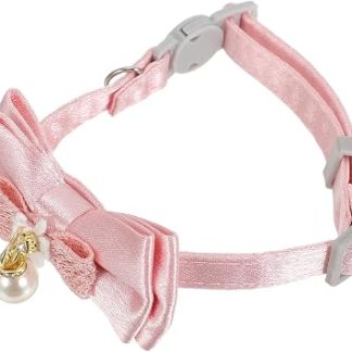 Колье для Chat Réglable с подвеской Perle et Nœud Съемное колье для Sécurité Breakaway для Chiots и Petits Animaux Аксессуары для праздников