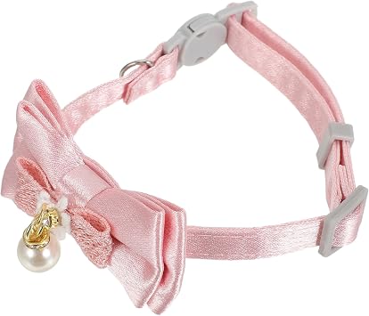 Колье для Chat Réglable с подвеской Perle et Nœud Съемное колье для Sécurité Breakaway для Chiots и Petits Animaux Аксессуары для праздников