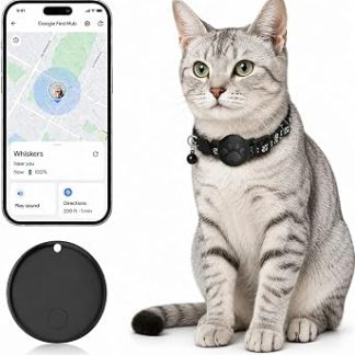 GPS-ошейник для кошек (только для Android), водонепроницаемый, совместим с Google Find My, без ежемесячной платы, передовое решение для отслеживания и безопасности питомца, идеально подходит для маленьких кошек.