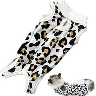 Combinaison Après Stérilisation Pour Chat Vêtement Anti-Léchage Respirant | Tenue Respirante Альтернатива Au Collier Pour Chat Pour Protection Playes Abdominales Félins Petits Chiens