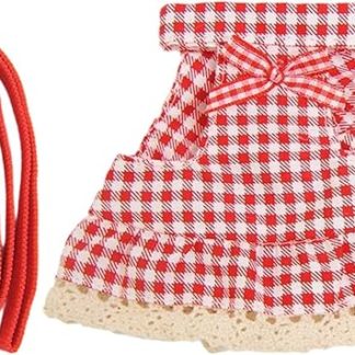 Vêtement Animal – Harnais Déguisement Petite Taille, Laisse Intégrée | Tenue Souple pour Petites Bêtes avec Cordon, Idéal Dressage Extérieur Camping Promenade Jardin