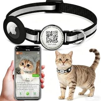 Ожерелье Airtag для чата с QR-кодом - светящийся трекер для GPS Apple Airtag - удобно для чатов и чатов длиной от 22,9 до 33 см - дизайн и комфорт для вашего удобства