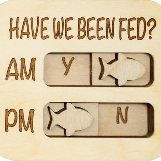 Таблица питания для магнитного сосна в лесу AM PM | Tableau des Repas Pour Chiots Chatons Petit Moyen Marche Voyages Intérieur