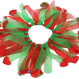 Колье de Noël для компании животных, цветной мотив и кольчуга с колокольчиком для petit et petit (L)