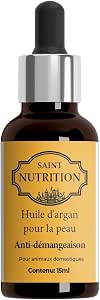 Масло арганы Saint Nutrition® Anti-Demanding для домашних животных (кошек, собак и лошадей), против зуда и раздражения кожи – также помогает при наличии вшей и блох. 15 мл.