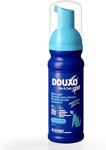 DOUXO Skin & Coat Spa - Ультрабезопасная несмываемая пена для собак, 150 мл. Безопасно очищает и освежает шерсть, делает ее мягкой, блестящей и приятно пахнущей, бережно относится к коже.