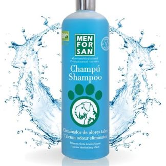 Шампунь для собак MENFORSAN Odour Eliminator 1 л устраняет неприятные запахи шерсти и запах талька.