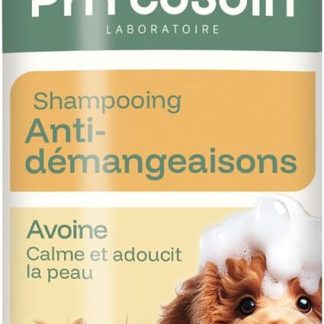 Рига - Шампунь Phytosoin Chien Anti-Démangeaisons – Apaisant à l’Avoine & Allantoïne – Peaux Sensibles & Irritées – sans Silicone, Parabène ni Colorant – Pelage Doux – Fabriqué en France - 500мл