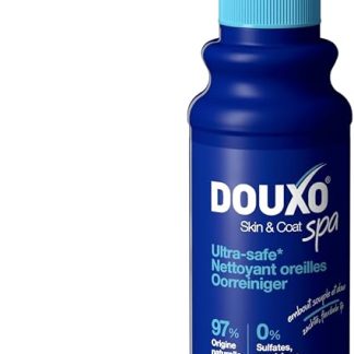 DOUXO Skin & Coat Spa - Ультрабезопасное средство для чистки ушей собак и кошек, 120 мл, Безопасно очищает уши, Формула, щадящая кожу.