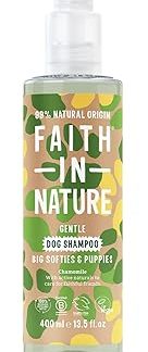 Натуральный шампунь для собак Faith in Nature с ромашкой, веганский, не тестируется на животных, без SLS и парабенов, подходит для чувствительных собак и щенков, 400 мл