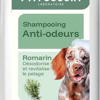 Рига - Шампунь с фитозоином Chien Anti-Odeurs – Élimine Mauvaises Odeurs – Romarin Purifiant – Hypoallergénique – без силикона, парабенов и красителей – Fabriqué en France - 250мл