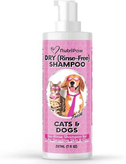 Несмываемый шампунь NutriPaw для собак - Очищает, увлажняет, освежает и поддерживает сухую кожу - Уникальная формула для питания кожи и шерсти - Идеально подходит для всех пород