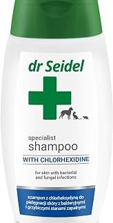 Шампунь с хлоргексидином 220 мл Dr. Seidel Chlorhexidine Concentrated Shampoo — это превосходное средство для лечения воспалений кожи.