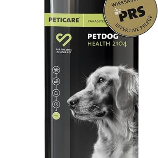 Шампунь Peticare PetDog Health 2104 против пылевых клещей — специальный шампунь, также против грибковых инфекций, снимает зуд, подходит для чувствительной кожи.