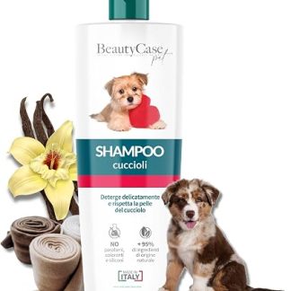 Шампунь для собак Beauty Case Pet 250 мл - Ультрамягкий, питательный и смягчающий шампунь для щенков, более 95% натуральных ингредиентов, без парабенов - Удобный объем 250 мл