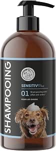 Шампунь для собак Naturel Sensitiv Plus - шампунь для чувствительной кожи собак и щенков, мягкое очищение с нейтральным pH на основе кокосового масла, без силиконов, парабенов и искусственных ароматизаторов - 500 мл