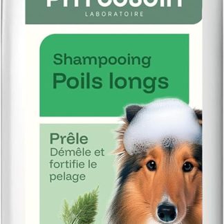Рига - Шампунь Phytosoin Chien Poils Longs – Démêlant & Fortifiant – Extrait de Prêle – без силикона, парабена и красителя – Pelage Doux & Facile à Brosser – Fabriqué en France - 250мл