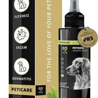 Peticare PetDog Health 2100 Средство от экземы для собак | При атопическом дерматите и т.д. | Эффективно снимает зуд и способствует процессу регенерации | Система PRS