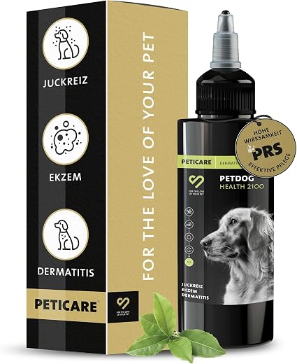 Peticare PetDog Health 2100 Средство от экземы для собак | При атопическом дерматите и т.д. | Эффективно снимает зуд и способствует процессу регенерации | Система PRS
