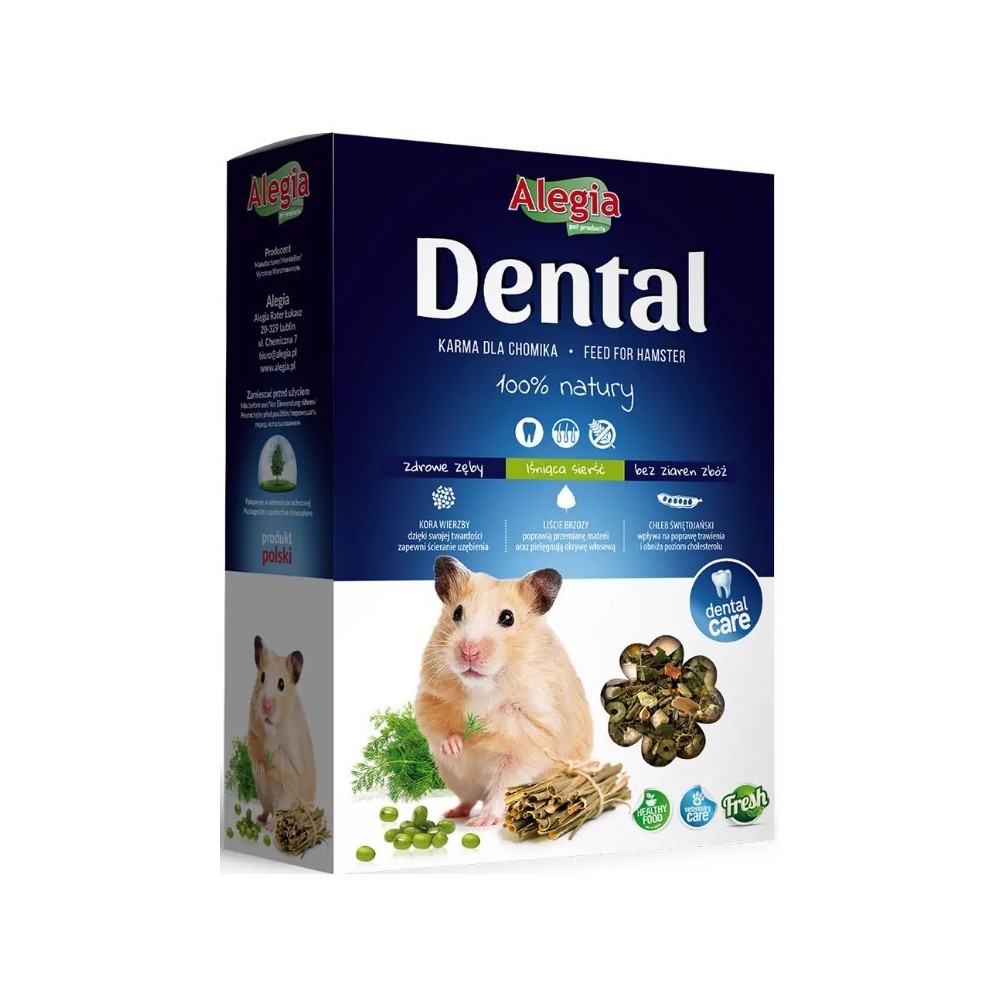 Alegia Dental Chomik 300 г полнорационный корм, 100% натуральный