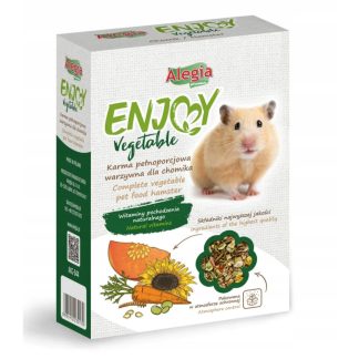 Alegia Enjoy Vegetables Hamster 340 г. Полноценный растительный корм для хомяков.