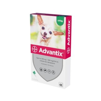 Bayer Advantix Капли для наружного применения 40 мг + 200 мг/ 1 х 0,4 мл для собак весом до 4 кг