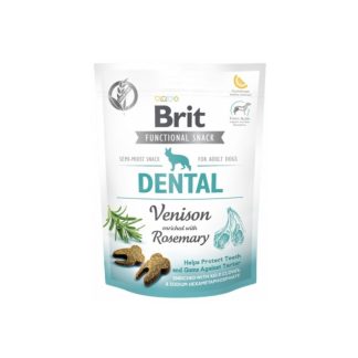 BRIT CARE — функциональное лакомство для собак из оленины, 150 г, для ухода за зубами.