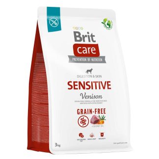 Сухой корм для собак Brit Care Grain Free Adult Sensitive Venison, беззерновой, для взрослых собак с чувствительным пищеварением, 3 кг.