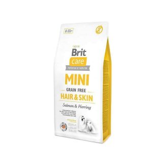 BRIT CARE мини-корм для собак без зерна, для шерсти и кожи, 2 кг
