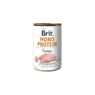Влажный корм для собак Brit Mono Protein Turkey 400 г с индейкой.
