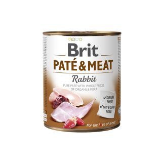 BRIT Паштет и мясо кролика 800 г (влажный корм для собак)