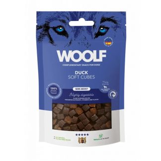 Мягкие кубики лакомства для собак Brit WOOLF SOFT CUBES с утиным монопротеином, 100 г.