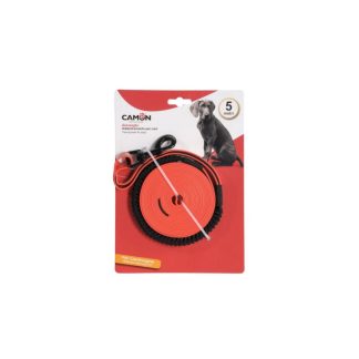 Поводок для дрессировки CAMON со светоотражателем, 5 м, красный, F3