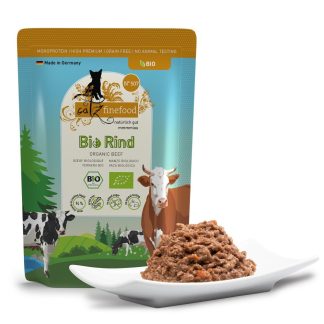 Влажный корм для кошек Catz Finefood Bio No. 507 со вкусом говядины, 85 г.