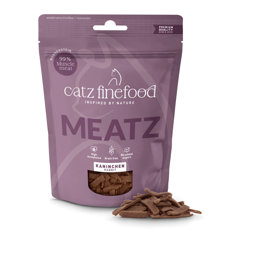 Catz finefood Meatz No. 11 Rabbit 45g сушеное мясное лакомство для кошек