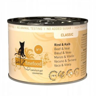 Catz finefood No.7 veal 200 г беззерновой корм для кошек
