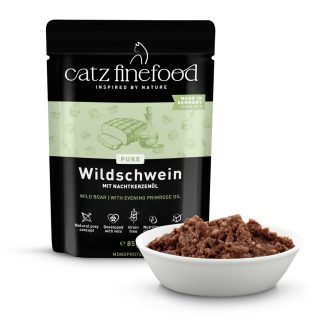 Catz finefood Purrrr No. 109 Монопротеиновый корм для кошек с мясом дикого кабана, 85 г