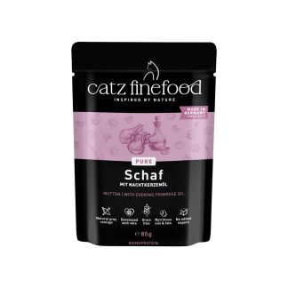 Корм для кошек Catz finefood Purrrr No. 113 с ягненком, 85 г, 100% без зерна и курицы.