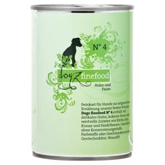 Корм Dogz Finefood №4 с курицей и фазаном, 400 г.