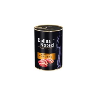 Влажный корм для кошек Dolina Noteci Premium с высоким содержанием утки, 400 г.